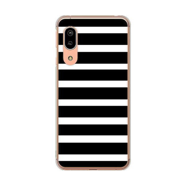 AQUOS sense3 SHV45 au 高画質仕上げ 背面印刷 ハードケース シンプルボーダー