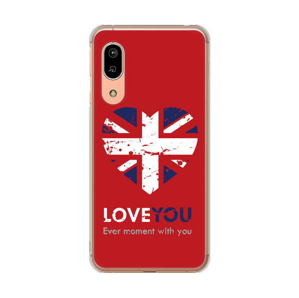 AQUOS sense3 SHV45 au 高画質仕上げ 背面印刷 ハードケース ユニオンジャックハート