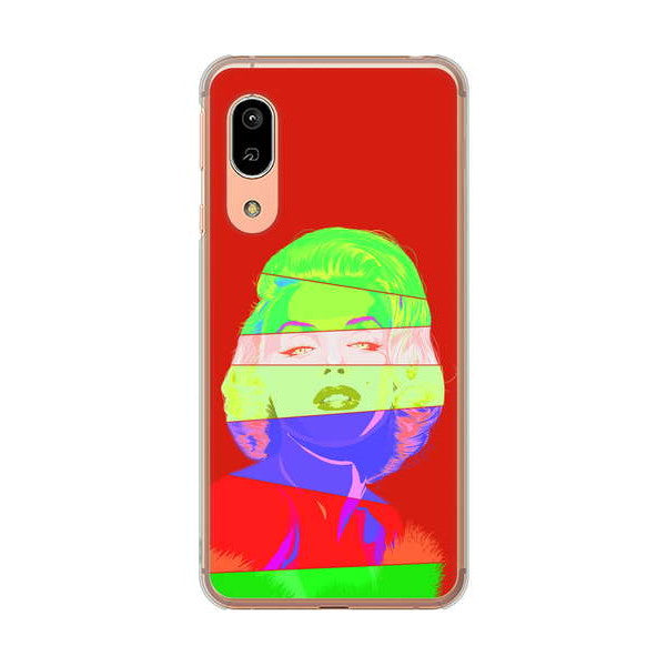 AQUOS sense3 SHV45 au 高画質仕上げ 背面印刷 ハードケース マリリンモンローデザイン