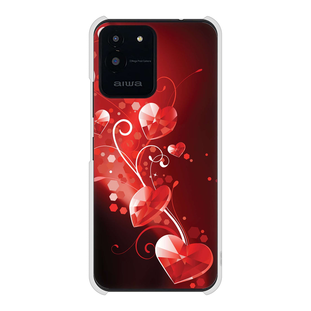 aiwa JA2-SMP0601 高画質仕上げ 背面印刷 ハードケースきらめきハート