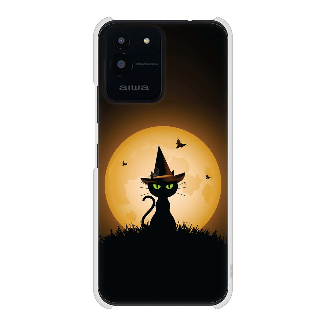 aiwa JA2-SMP0601 高画質仕上げ 背面印刷 ハードケース夜とネコ