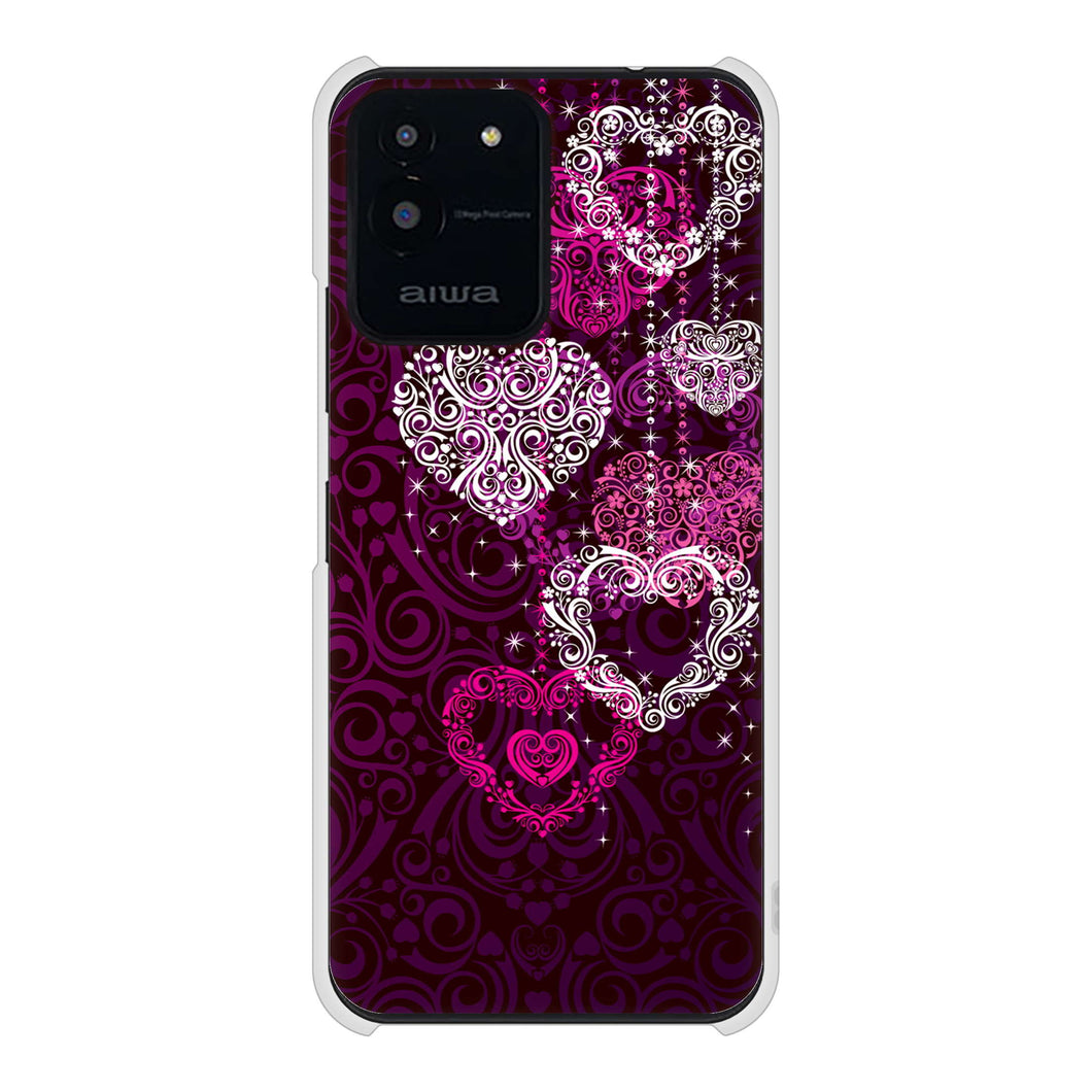 aiwa JA2-SMP0601 高画質仕上げ 背面印刷 ハードケースきらめきハート