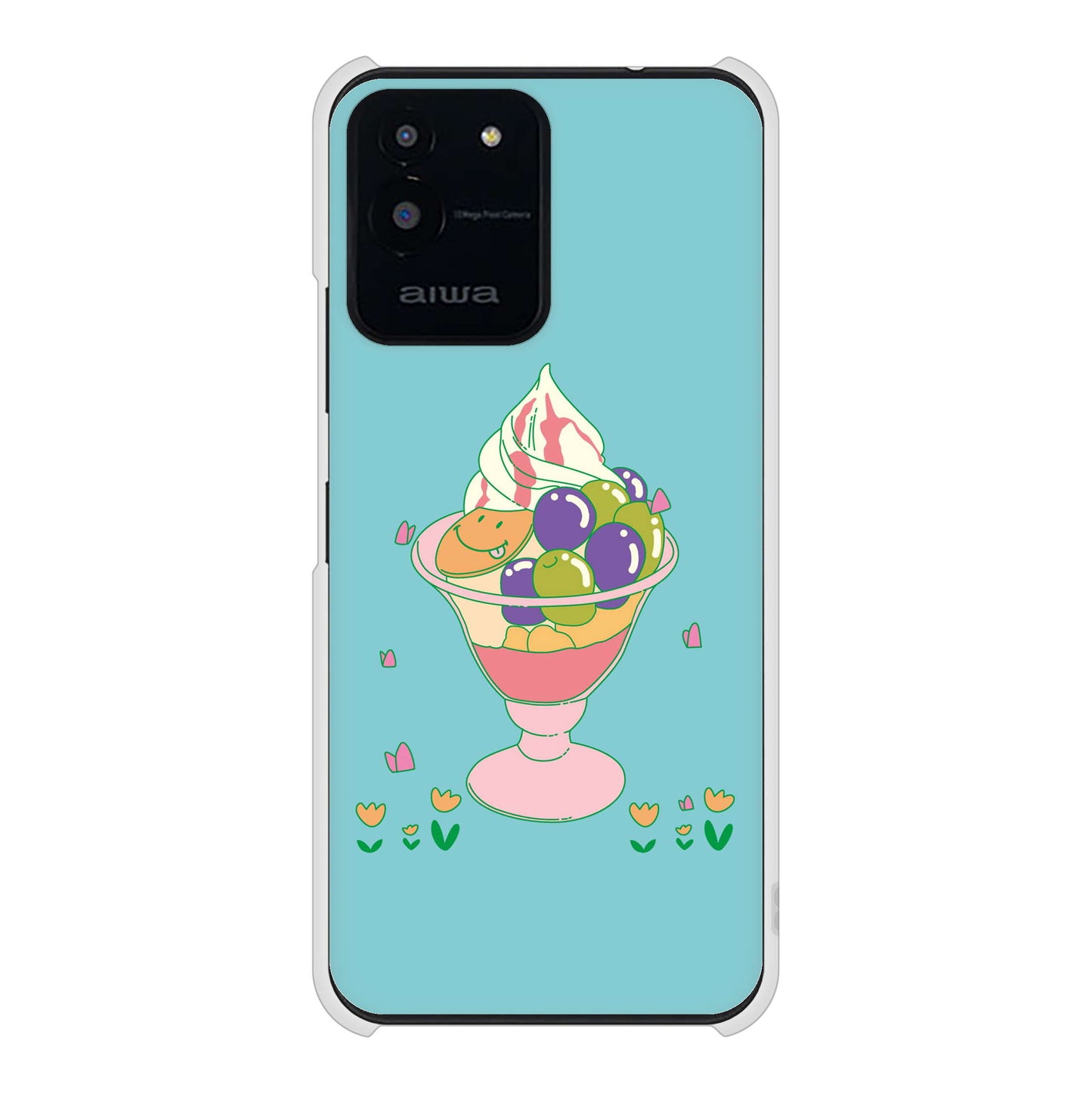 aiwa JA2-SMP0601 高画質仕上げ 背面印刷 ハードケーススイーツイラスト
