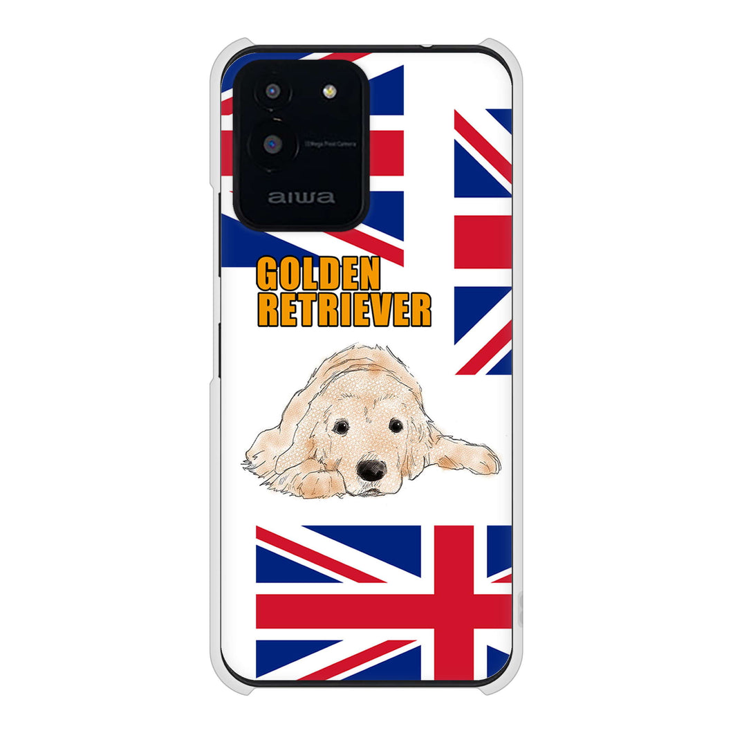 aiwa JA2-SMP0601 高画質仕上げ 背面印刷 ハードケースゴールデンレトリバー