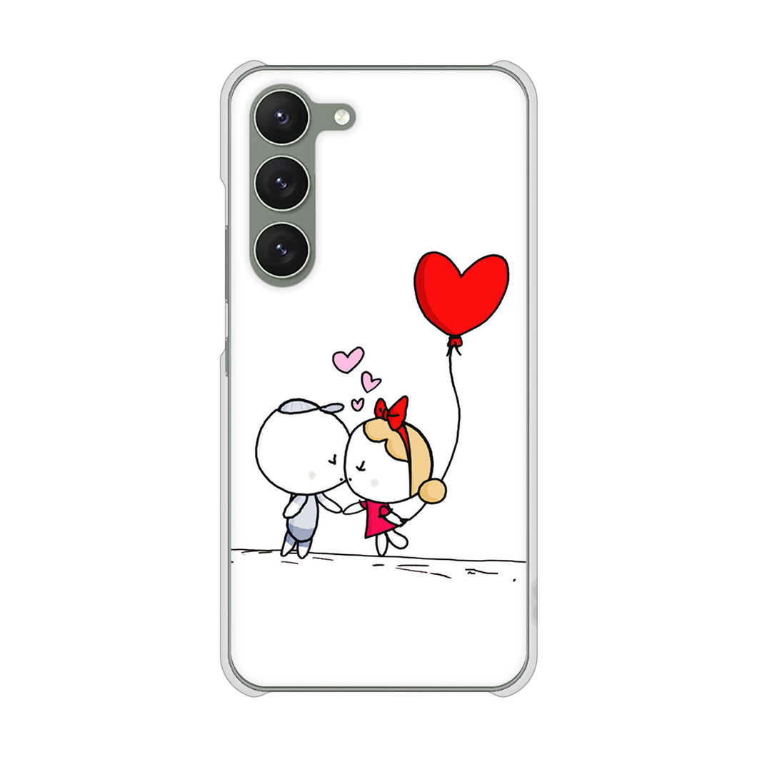 Galaxy S23 SM-S911C 楽天モバイル 高画質仕上げ 背面印刷 ハードケースカップル