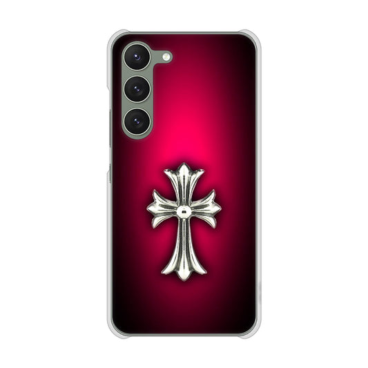 Galaxy S23 SM-S911C 楽天モバイル 高画質仕上げ 背面印刷 ハードケース【249 クロスレッド】