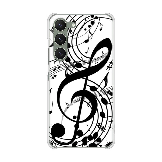 Galaxy S23 SM-S911C 楽天モバイル 高画質仕上げ 背面印刷 ハードケース【260 あふれる音符】