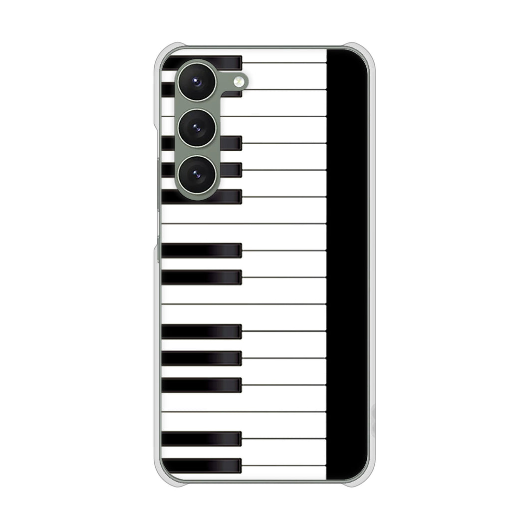 Galaxy S23 SM-S911C 楽天モバイル 高画質仕上げ 背面印刷 ハードケース【292 ピアノ】