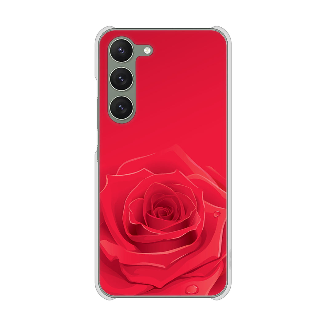 Galaxy S23 SM-S911C 楽天モバイル 高画質仕上げ 背面印刷 ハードケースバラ