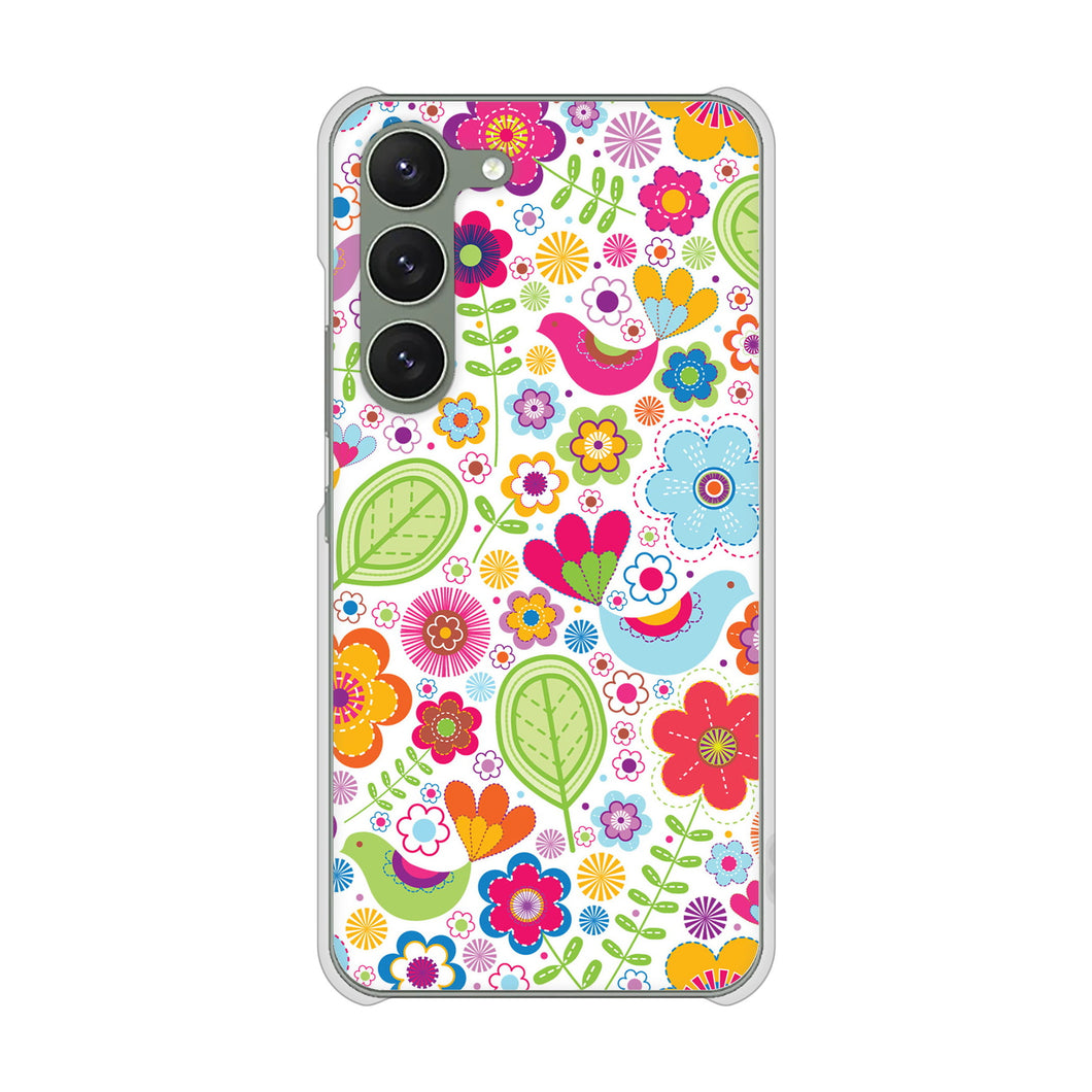 Galaxy S23 SM-S911C 楽天モバイル 高画質仕上げ 背面印刷 ハードケース【477 幸せな絵】