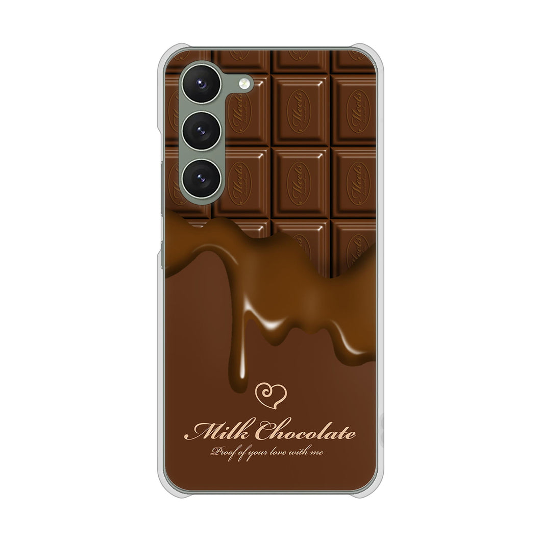 Galaxy S23 SM-S911C 楽天モバイル 高画質仕上げ 背面印刷 ハードケース板チョコ