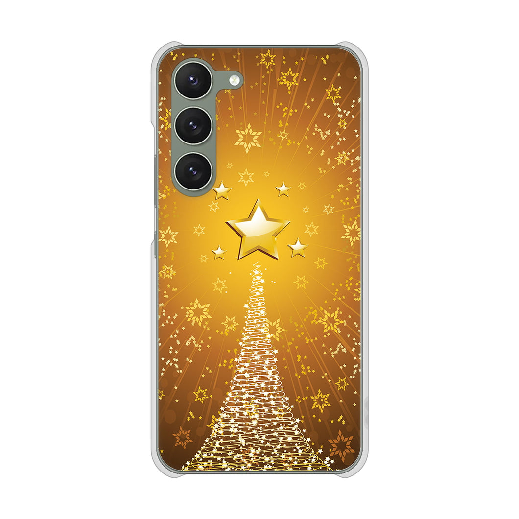 Galaxy S23 SM-S911C 楽天モバイル 高画質仕上げ 背面印刷 ハードケースクリスマス