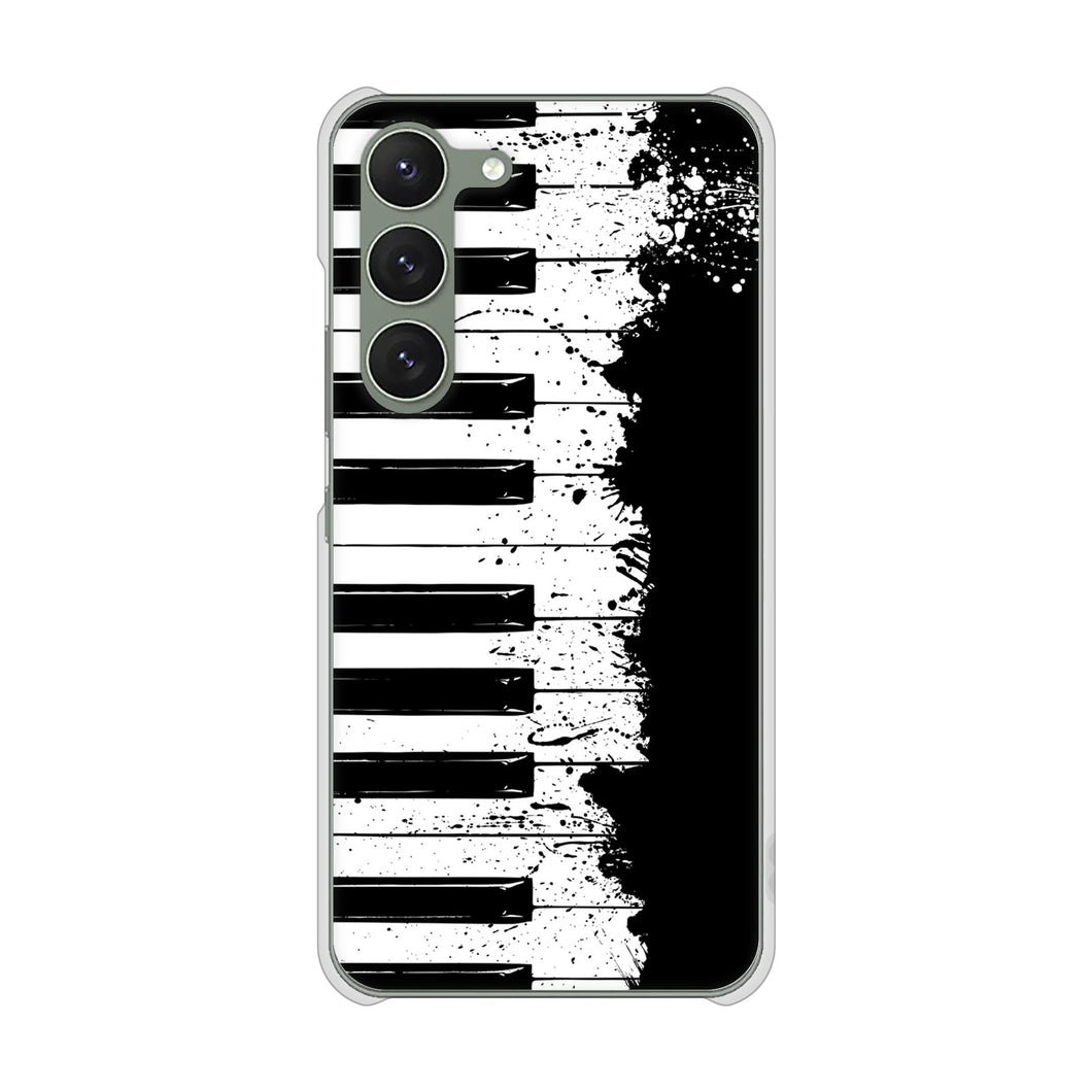 Galaxy S23 SM-S911C 楽天モバイル 高画質仕上げ 背面印刷 ハードケース【611 クラッシュピアノ】