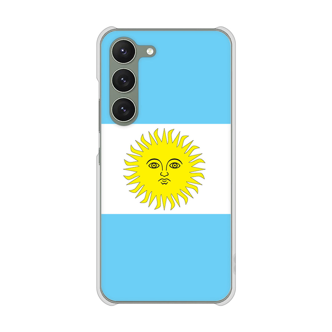 Galaxy S23 SM-S911C 楽天モバイル 高画質仕上げ 背面印刷 ハードケース【666 アルゼンチン】