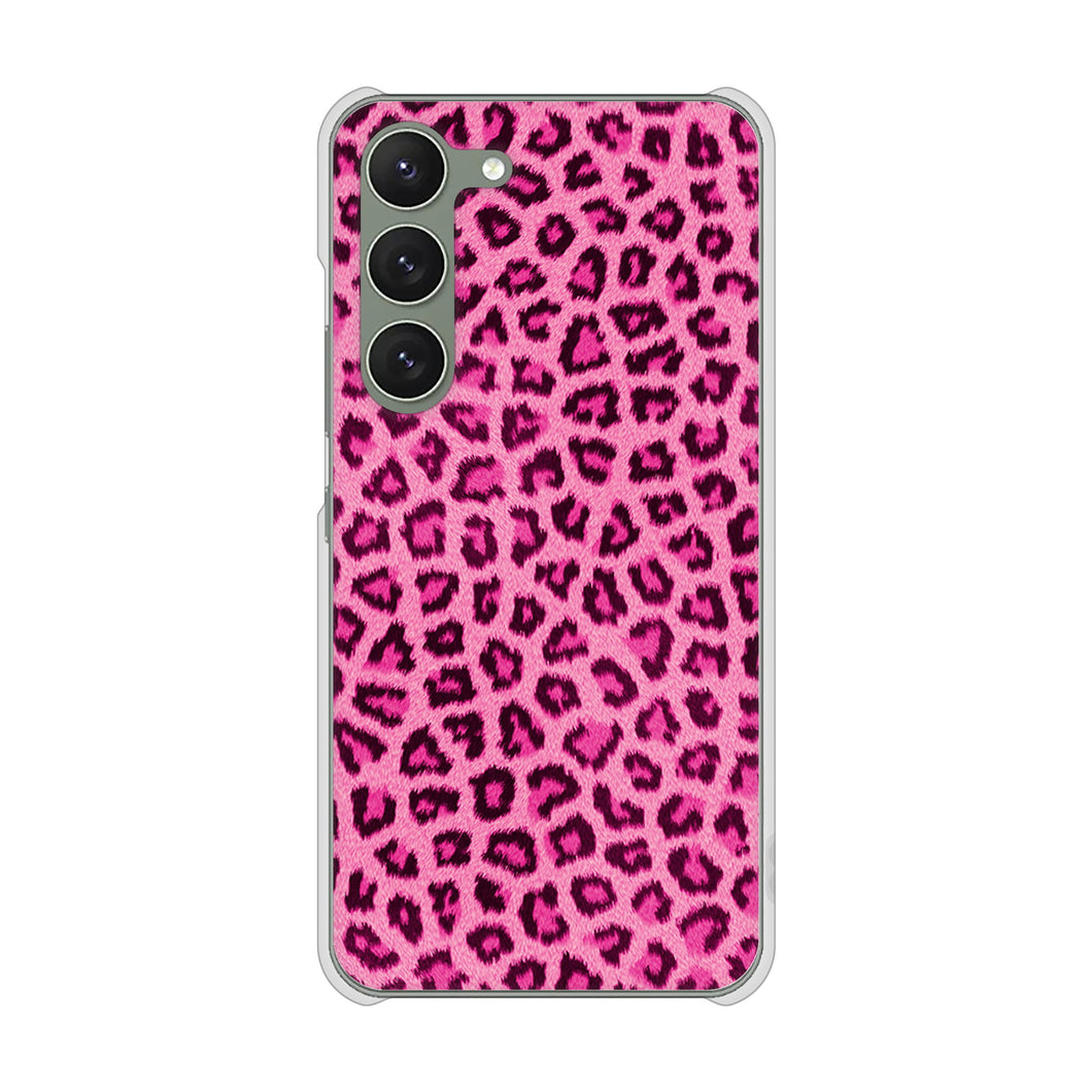 Galaxy S23 SM-S911C 楽天モバイル 高画質仕上げ 背面印刷 ハードケースヒョウ柄ベーシックS