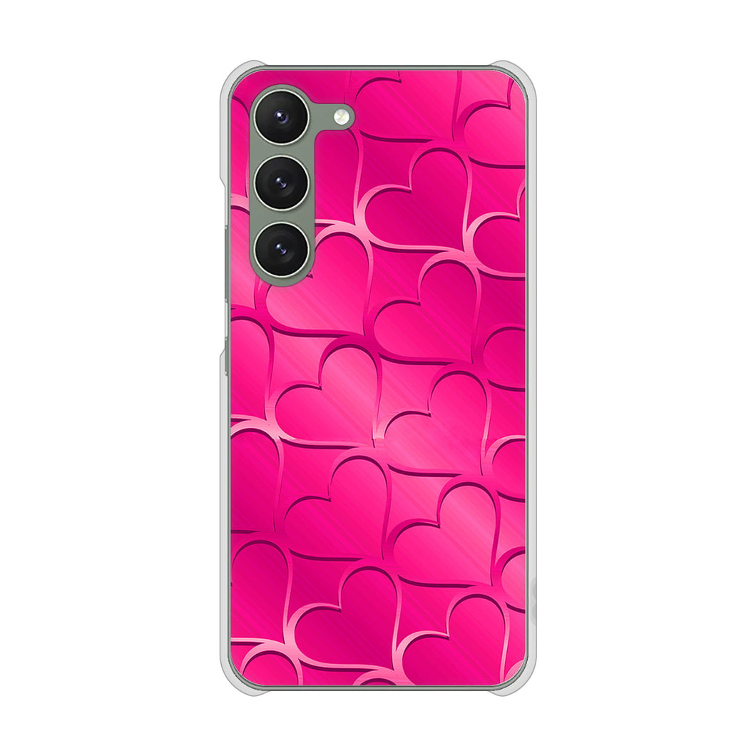 Galaxy S23 SM-S911C 楽天モバイル 高画質仕上げ 背面印刷 ハードケースかくれハート
