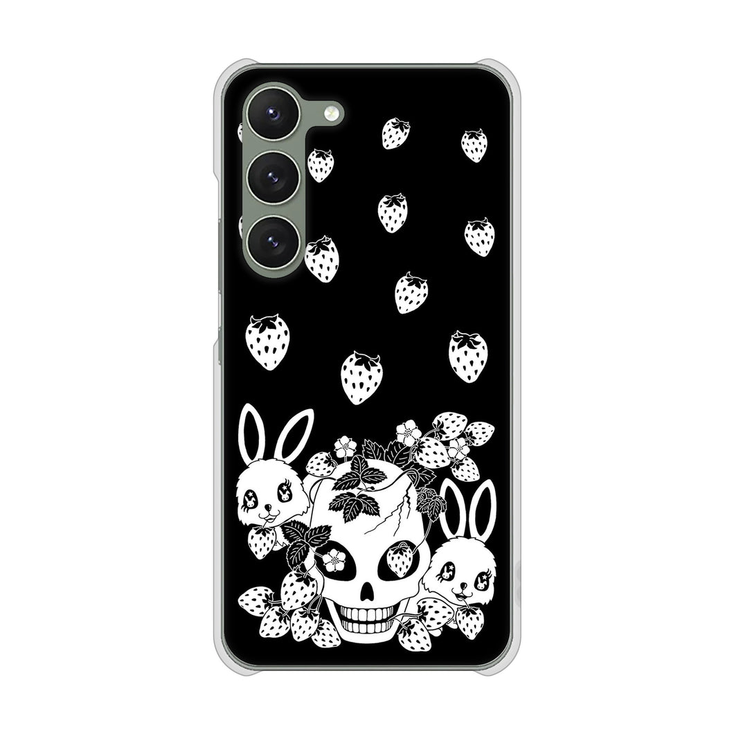 Galaxy S23 SM-S911C 楽天モバイル 高画質仕上げ 背面印刷 ハードケース苺兎