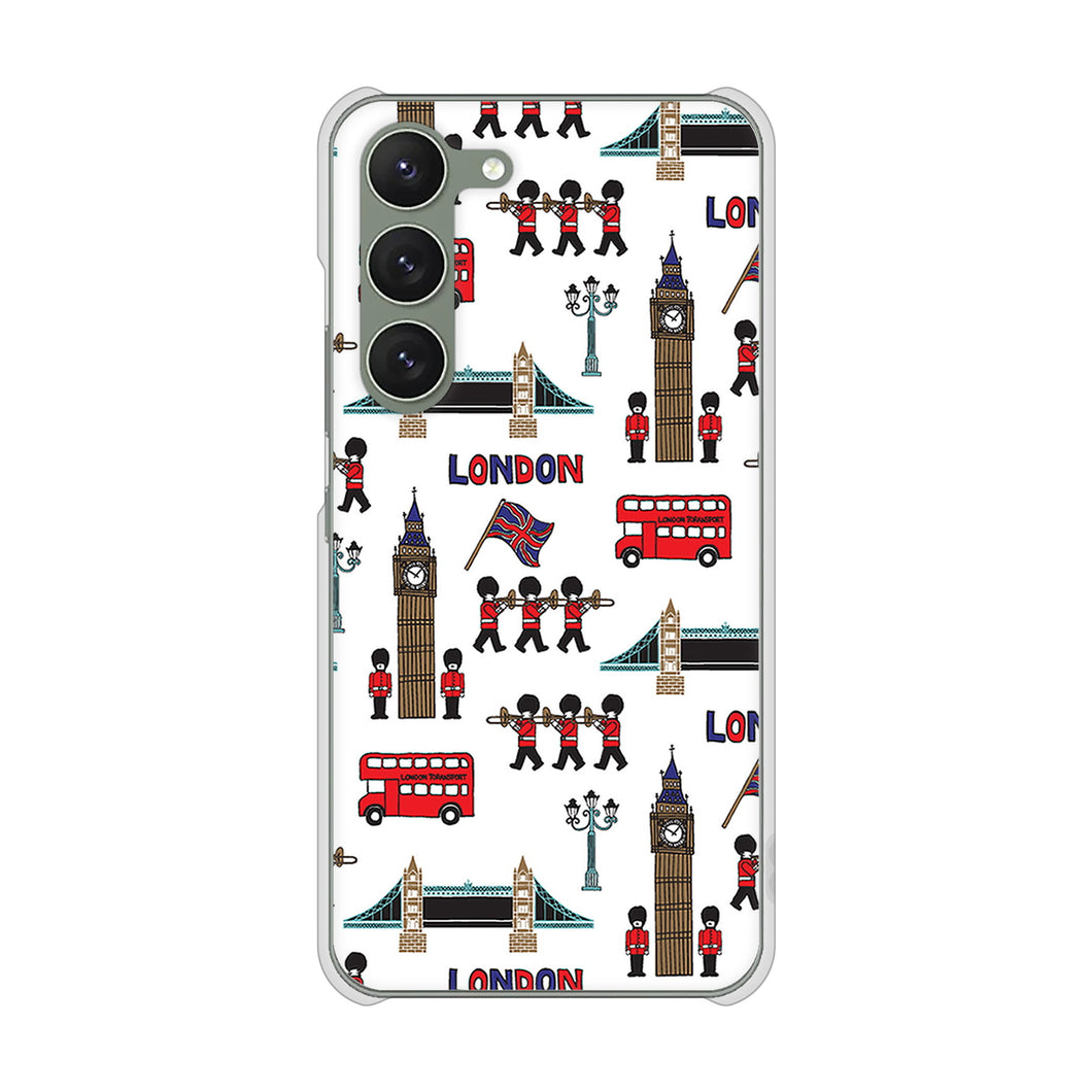 Galaxy S23 SM-S911C 楽天モバイル 高画質仕上げ 背面印刷 ハードケース【EK811 ロンドンの街】