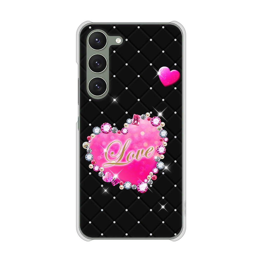 Galaxy S23 SM-S911C 楽天モバイル 高画質仕上げ 背面印刷 ハードケーススワロデコ風プリント