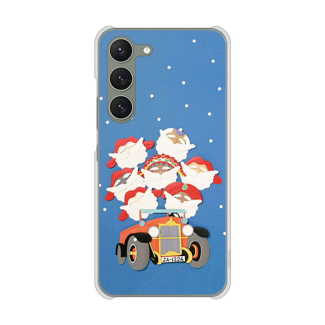 Galaxy S23 SM-S911C 楽天モバイル 高画質仕上げ 背面印刷 ハードケースクリスマス