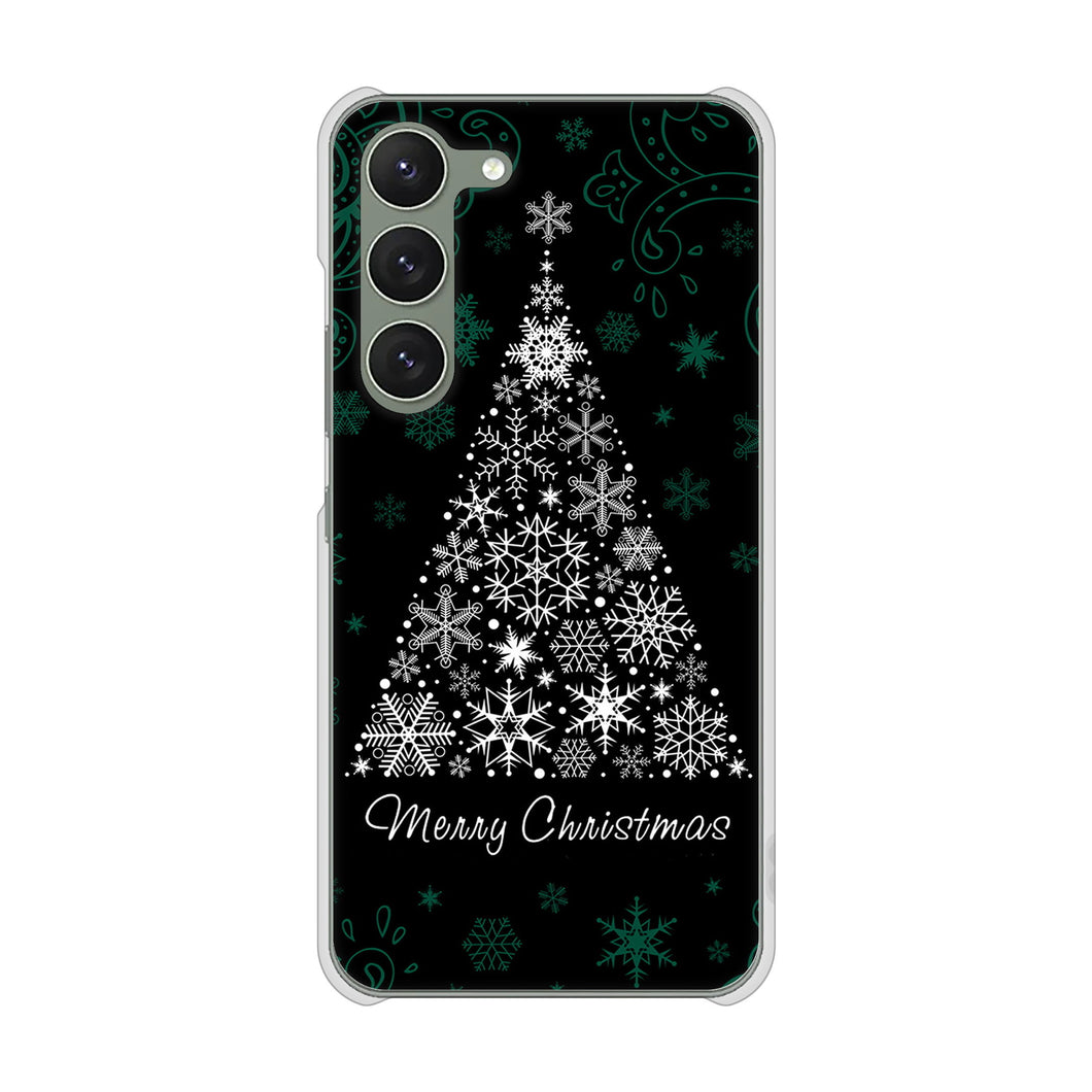 Galaxy S23 SM-S911C 楽天モバイル 高画質仕上げ 背面印刷 ハードケースクリスマス