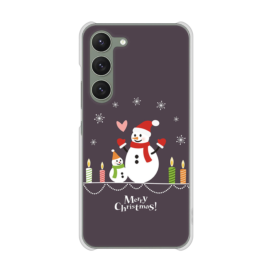 Galaxy S23 SM-S911C 楽天モバイル 高画質仕上げ 背面印刷 ハードケースクリスマス