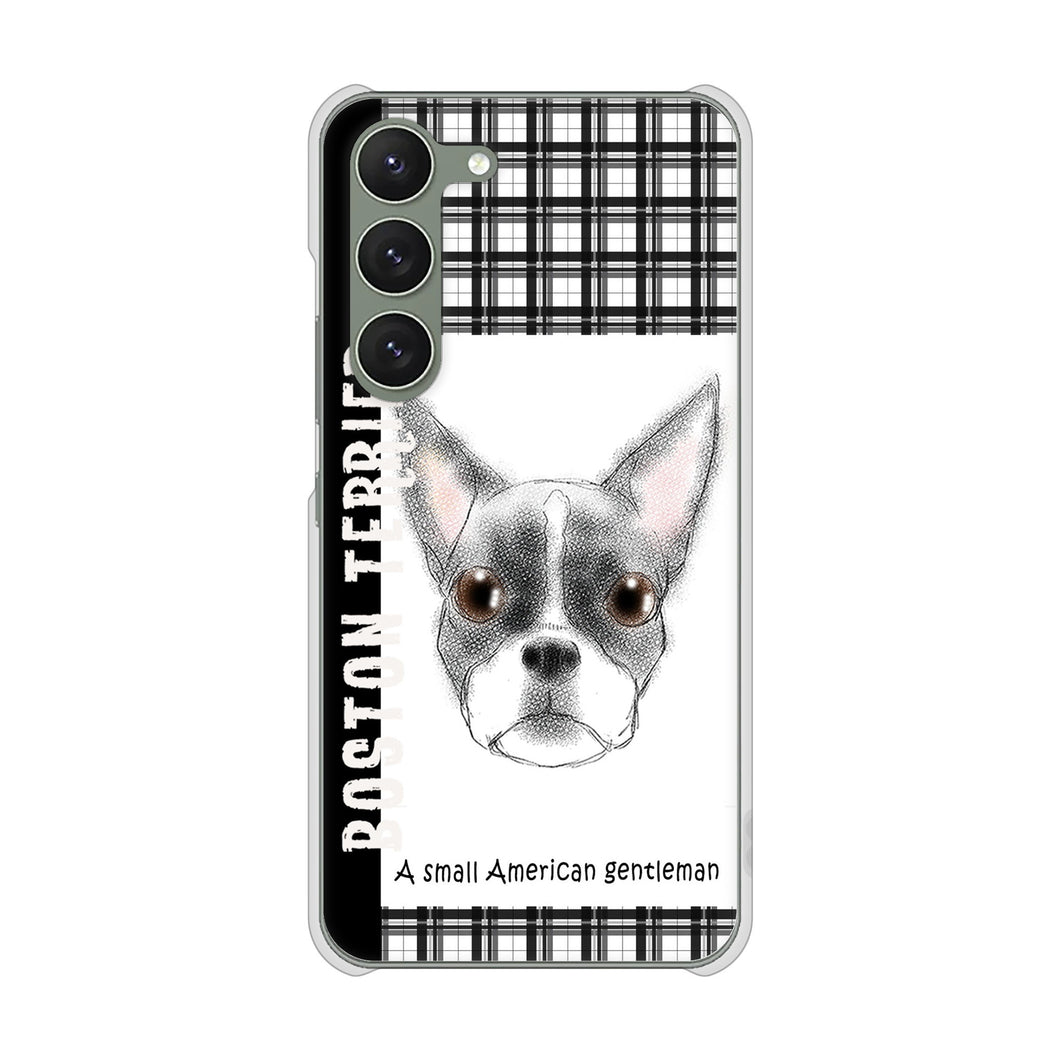 Galaxy S23 SM-S911C 楽天モバイル 高画質仕上げ 背面印刷 ハードケースボストンテリア