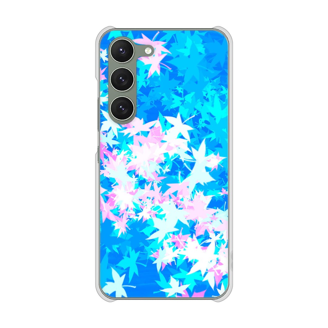 Galaxy S23 SM-S911C 楽天モバイル 高画質仕上げ 背面印刷 ハードケース【YJ290 デザインもみじ】