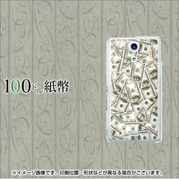 docomo エクスペリアA(エース)SO-04E 高画質仕上げ 背面印刷 ハードケース【457 100 ドル紙幣】