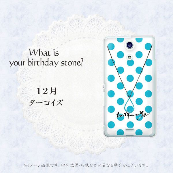docomo エクスペリアA(エース)SO-04E 高画質仕上げ 背面印刷 ハードケース【OE821 12月ターコイズ】