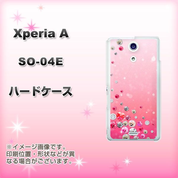 docomo エクスペリアA(エース)SO-04E 高画質仕上げ 背面印刷 ハードケース【SC822 スワロデコ風プリント】