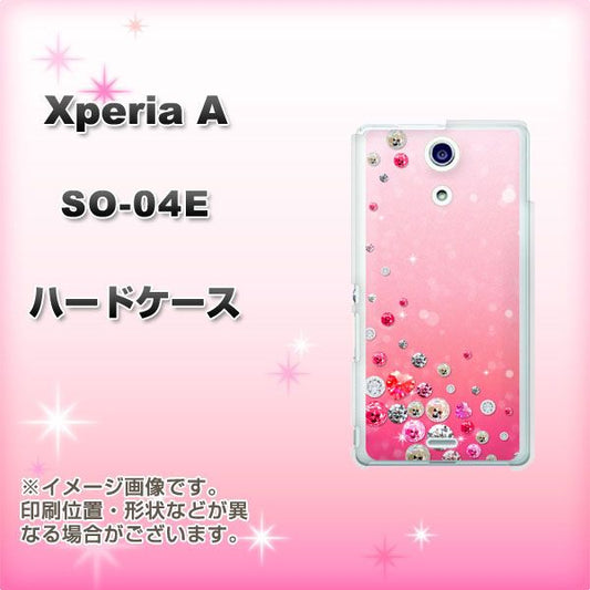 docomo エクスペリアA(エース)SO-04E 高画質仕上げ 背面印刷 ハードケース【SC822 スワロデコ風プリント】