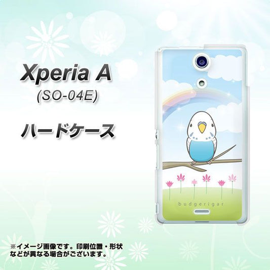 docomo エクスペリアA(エース)SO-04E 高画質仕上げ 背面印刷 ハードケース【SC839 セキセイインコ ブルー】
