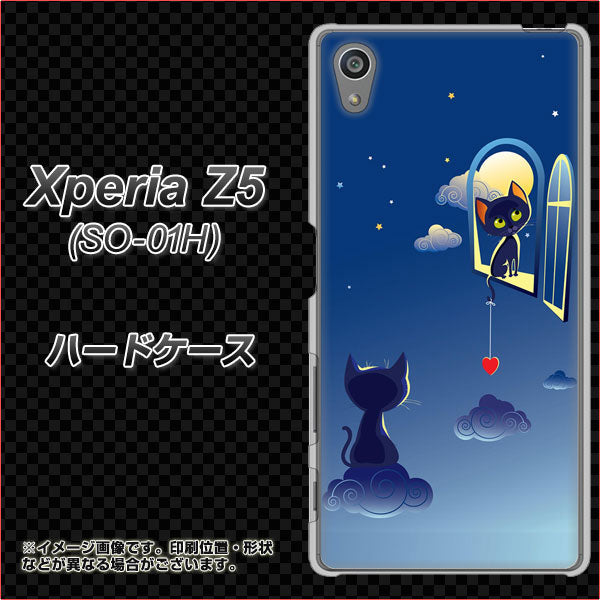 docomo エクスペリアZ5 SO-01H 高画質仕上げ 背面印刷 ハードケース【341 恋の駆け引き】