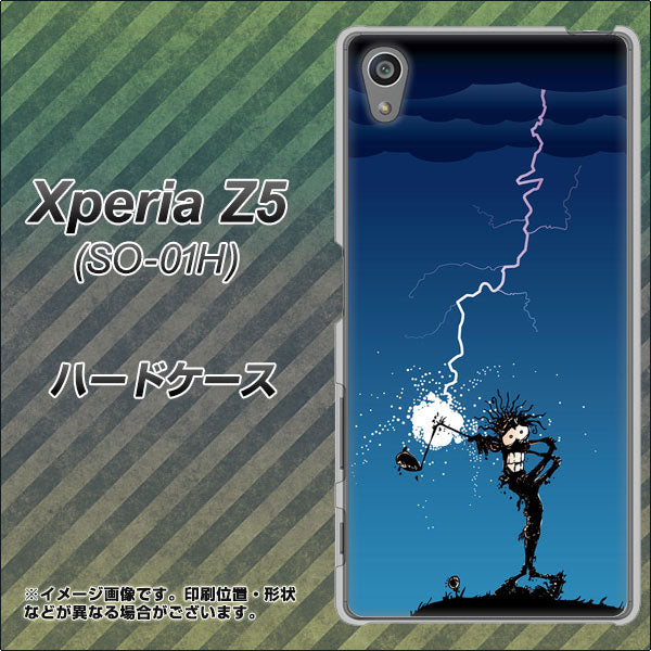 docomo エクスペリアZ5 SO-01H 高画質仕上げ 背面印刷 ハードケース【417 ゴルファーの苦難】