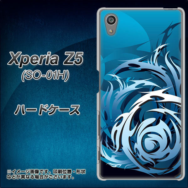 docomo エクスペリアZ5 SO-01H 高画質仕上げ 背面印刷 ハードケース【731 ドラゴンサークル】