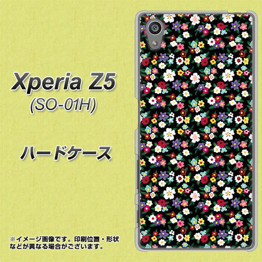 docomo エクスペリアZ5 SO-01H 高画質仕上げ 背面印刷 ハードケース【778 マイクロリバティプリントBK】