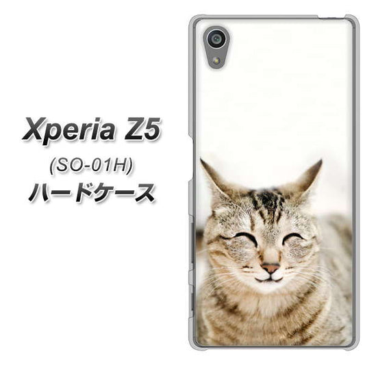 docomo エクスペリアZ5 SO-01H 高画質仕上げ 背面印刷 ハードケース【VA801 笑福ねこ】