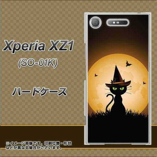 docomo エクスペリアXZ1 SO-01K 高画質仕上げ 背面印刷 ハードケース【440 猫の魔法使い】