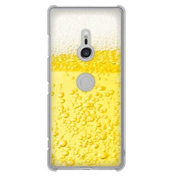 Xperia XZ3 SO-01L docomo 高画質仕上げ 背面印刷 ハードケース 生ビール
