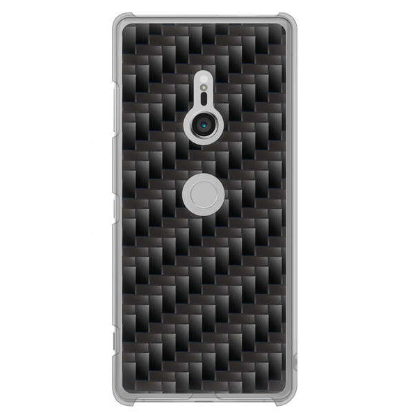 Xperia XZ3 SO-01L docomo 高画質仕上げ 背面印刷 ハードケース 【461 カーボン】