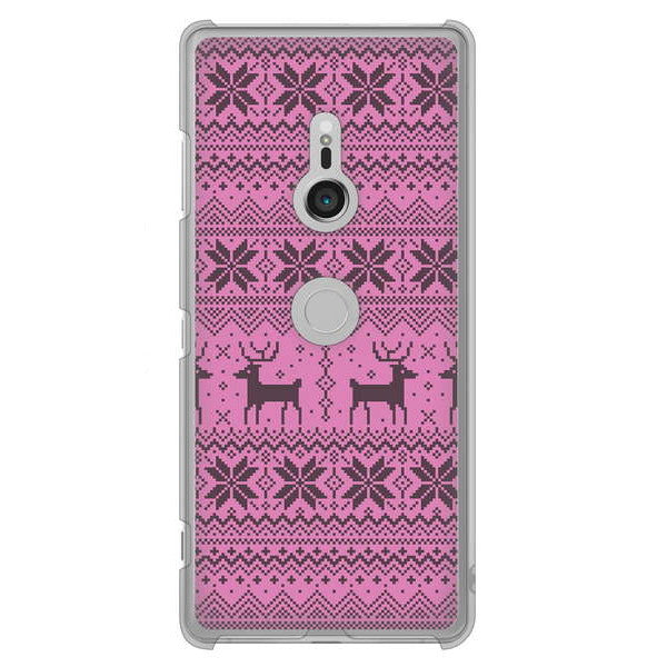 Xperia XZ3 SO-01L docomo 高画質仕上げ 背面印刷 ハードケース クリスマス