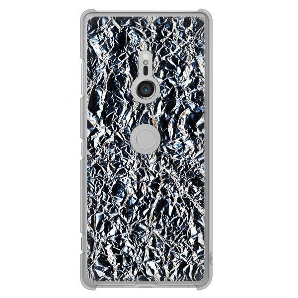 Xperia XZ3 SO-01L docomo 高画質仕上げ 背面印刷 ハードケース 【EK835 スタイリッシュアルミシルバー】