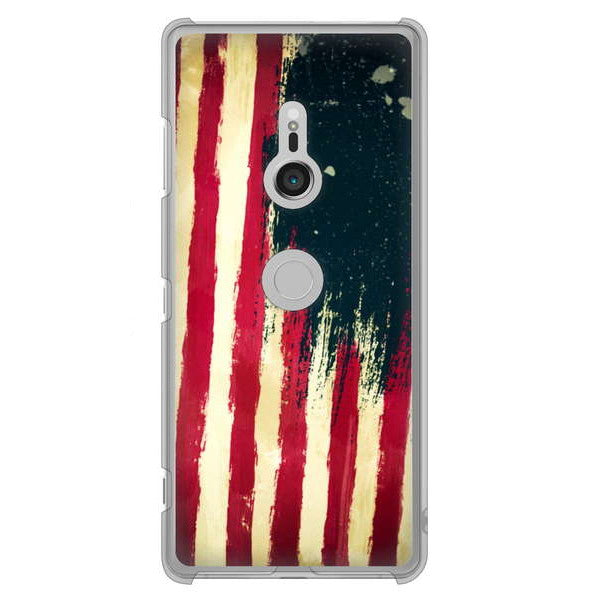 Xperia XZ3 SO-01L docomo 高画質仕上げ 背面印刷 ハードケース 【MI805 ヴィンテージアメリカ】