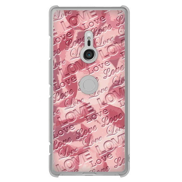 Xperia XZ3 SO-01L docomo 高画質仕上げ 背面印刷 ハードケース フラワーヴェルニ