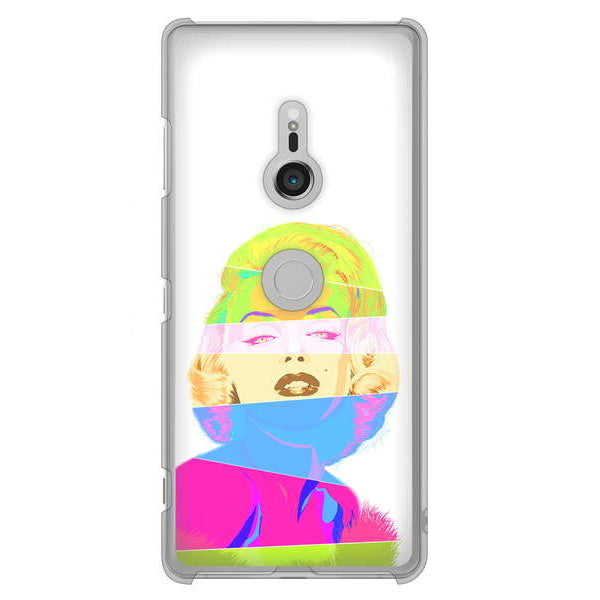 Xperia XZ3 SO-01L docomo 高画質仕上げ 背面印刷 ハードケース マリリンモンローデザイン