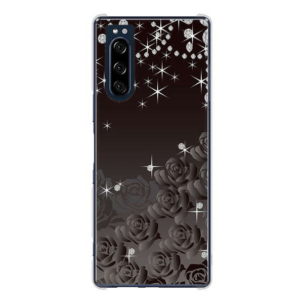 Xperia 5 SO-01M docomo 高画質仕上げ 背面印刷 ハードケース ロマンチックなバラ