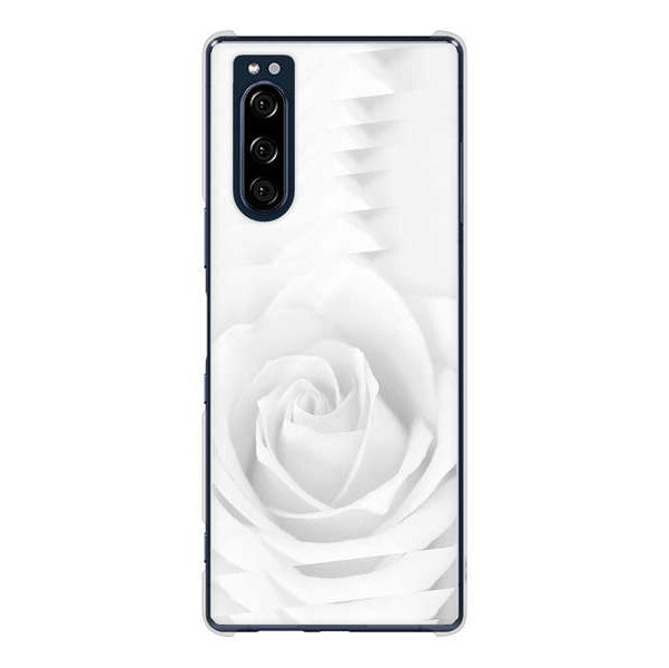 Xperia 5 SO-01M docomo 高画質仕上げ 背面印刷 ハードケース バラ