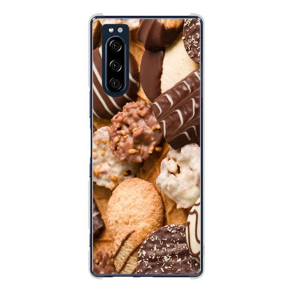 Xperia 5 SO-01M docomo 高画質仕上げ 背面印刷 ハードケース スイーツ