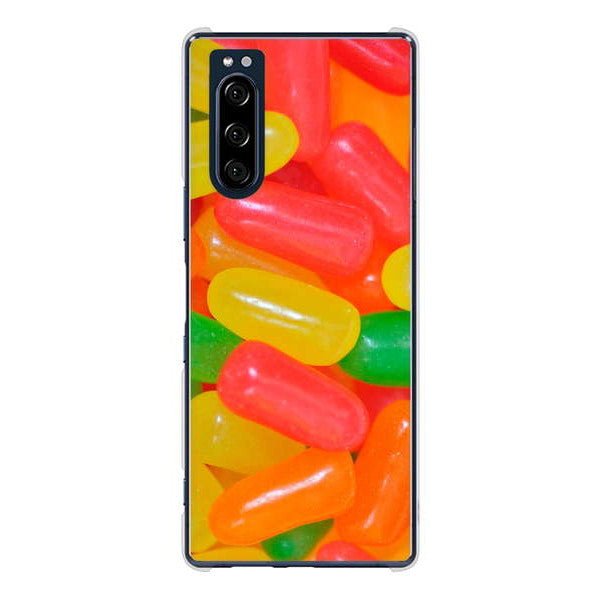 Xperia 5 SO-01M docomo 高画質仕上げ 背面印刷 ハードケース スイーツ